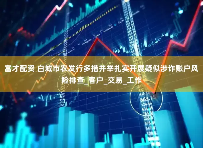 富才配资 白城市农发行多措并举扎实开展疑似涉诈账户风险排查_客户_交易_工作