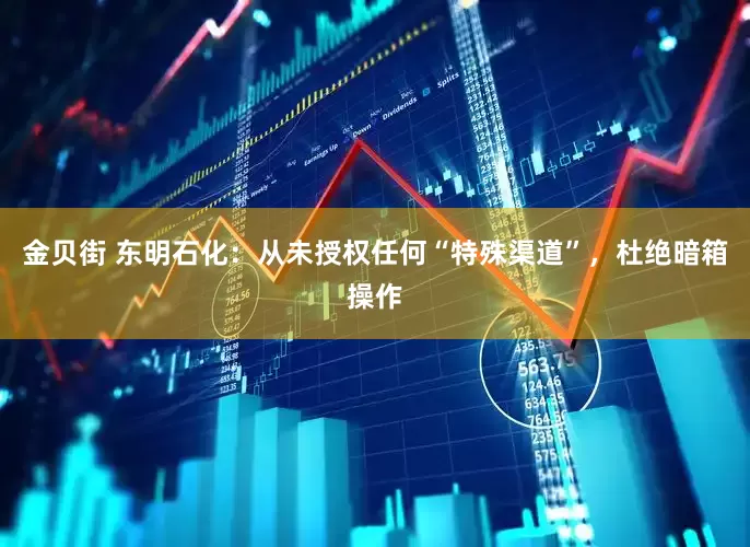 金贝街 东明石化：从未授权任何“特殊渠道”，杜绝暗箱操作