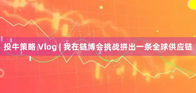 投牛策略 Vlog | 我在链博会挑战拼出一条全球供应链