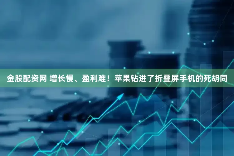 金股配资网 增长慢、盈利难！苹果钻进了折叠屏手机的死胡同
